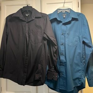 BUNDLE of two George Mens Button ups